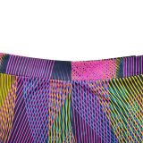 Colorful Printed V-Neck Sleeveless Pants Two Piece Set BY-6708