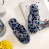 Leopard Print Herringbone Home Cotton Slippers ZFLX-FL-67 2