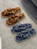 Leopard Print Herringbone Home Cotton Slippers ZFLX-FL-67 2