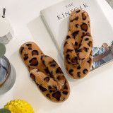 Leopard Print Herringbone Home Cotton Slippers ZFLX-FL-67 2