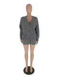 Casual Long Sleeve Knits Cardigan Sweater YH-5321