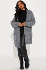 Casual Long Sleeve Knits Cardigan Sweater YH-5321