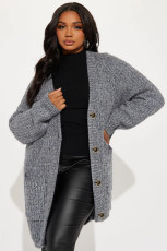 Casual Long Sleeve Knits Cardigan Sweater YH-5321