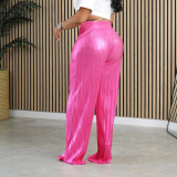 Solid Color Wide Leg Casual Pant YS-867
