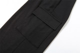 Solid Rib Knit Sport Fitness Jumpsuit XEF-36414