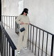 Casual Long Sleeve Sweatshirt And Pants Two Piece Set FENF-284