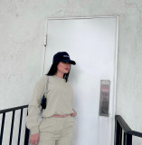 Casual Long Sleeve Sweatshirt And Pants Two Piece Set FENF-284
