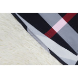 One Shoulder Printed Color Block Split Maxi Dress YF-10635