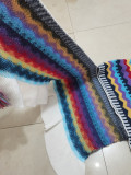 Plus Size Geometric Knit Tassel Jacket Cardigan Poncho CM-8698