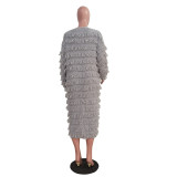 Casual Tassel Knit Cardigan Jacket TR-1282