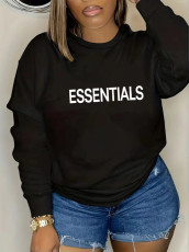 Casual O Neck Print Sweatshirt Pullover XMF-316