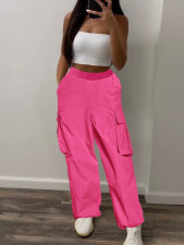 Loose Drawstring Solid Color Sport Pants LM-8373