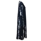 Printed Pullover Poncho Loose Pants Two Piece Set LSD-5456