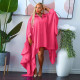 Fashion Irregular Cardigan Solid Color Loose Dress NNWF-10324