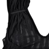 Solid Color Hollow Out Wave Pattern Mini Dress GFYX-6670