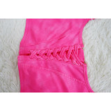 Sexy Solid Square Neck And Pencil Pants 2 Piece Set YF-10649