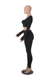 Fashion Sports Square Neck Yoga Two Piece Pants Set MZ-2822