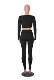 Fashion Sports Square Neck Yoga Two Piece Pants Set MZ-2822