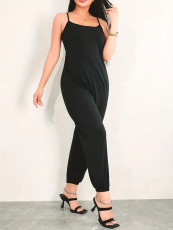 Solid Color Sling Slim Jumpsuit ZDF-31290