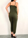 Solid Color Sling Slim Jumpsuit ZDF-31290