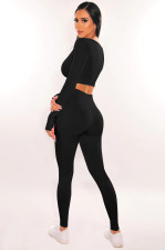 Fashion Sports Square Neck Yoga Two Piece Pants Set MZ-2822