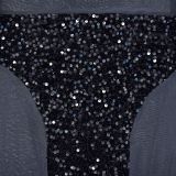 Sexy Sequin Patchwork See Through Sling Maxi Dress BY-6747