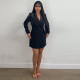 Plus Size Solid Color Hot Drill Blazer Coat NY-2878