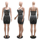 Sexy Sling Hot Drill Mini Dress CYA-900788