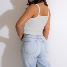 Sexy Solid Color Knotted Cami Top ML-M7469