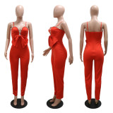 Diamond Chain Patchwork Slim Fit Jumpsuit CYA-900849
