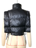 Zipper Lacing Cotton Vest Bread Clothes Vest SH-390864