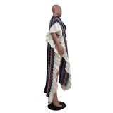 Fashion Long Sleeve Jacquard Knit Cardigan TR-1286
