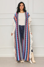 Fashion Long Sleeve Jacquard Knit Cardigan TR-1286