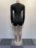 Plus Size Sexy Hot Drill Hollow Out Romper NY-2886