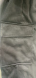 Solid Color Padded Sweatshirt Pants Two Piece Set OLYF-6138