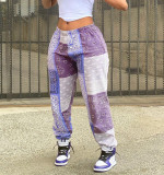 Paisley Print Loose Sport Beach Pants LM-8374