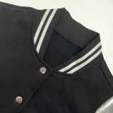 Padded Rib Patchwork Baseball Casual Dress ME-8462