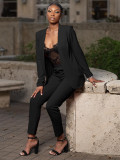 Casual Solid Color Blazer Two Piece Pants Set CH-23105