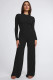 Solid Color Long Sleeve Wide Leg Pants 2 Piece Set MZ-2825
