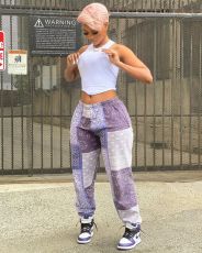 Paisley Print Loose Sport Beach Pants LM-8374