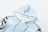 Casual Print Hooded Tops And Pants Sport Two Piece Set XEF-36913
