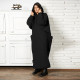 Padded Hooded Sweatshirt Maxi Dress MUE-8002