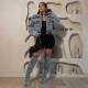 Fashion Multi-Pocket Denim Cotton Jacket Coat ZSD-0638