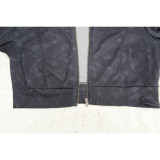 Zipper Long Sleeve Top And Pants 2 Piece Set YF-10659