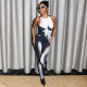 Sleeveless Print Slim Jumpsuit BLG-P3312232A