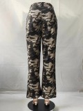 High Waisted Loose Camouflage Pants GSMJ-6935