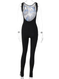 Sleeveless Print Slim Jumpsuit BLG-P3312232A