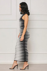 Print Sleeveless Slim Maxi Dress XHXF-385