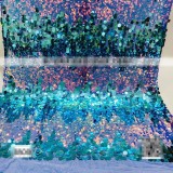 Gradient Beaded Tight Mini Skirt MUE-8004