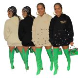 Long Sleeve Hooded Printed Sweatshirt YIBF-60187